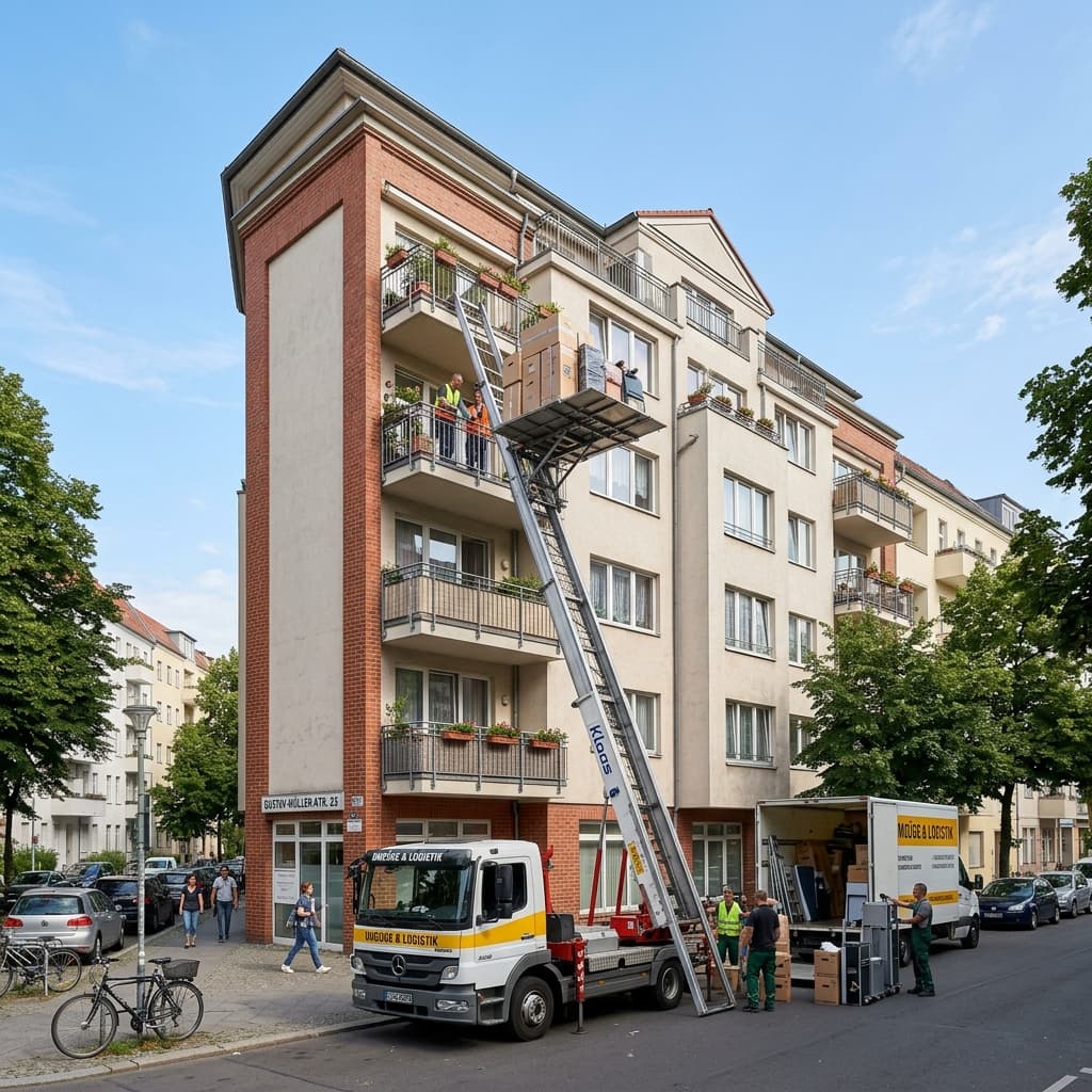 Umzugsservice als Hintergrundmotiv